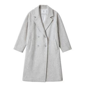 Babaton Aritzia Slouch Coat Wool Cashmere Light Heather Grey Size 3